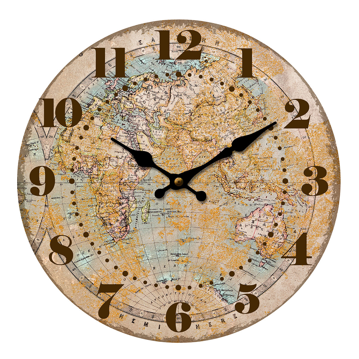 Reloj Mapa 34 Cm.