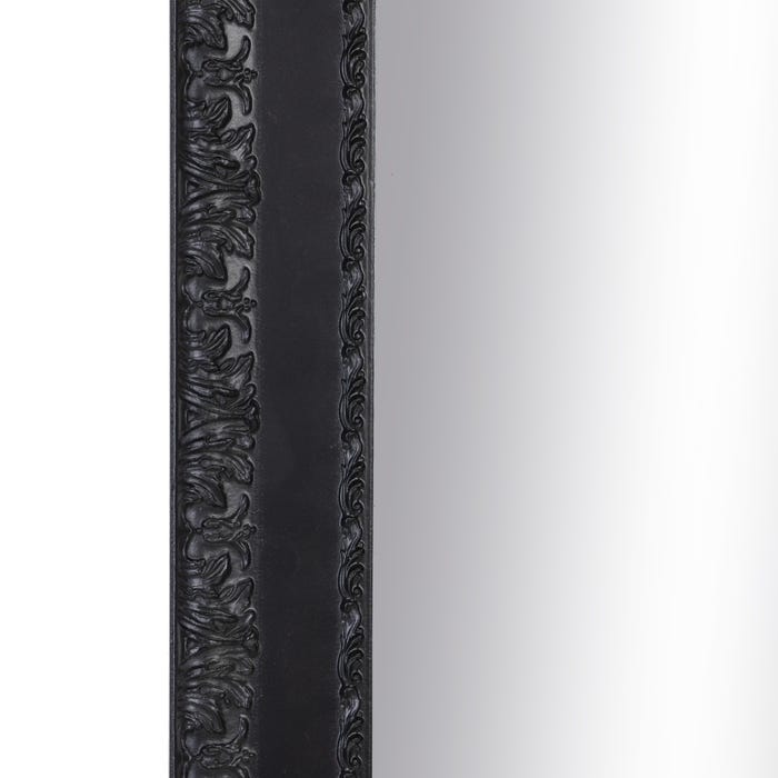 Espejo Negro Rozado Dm Decoración 42,50 X 3 X 132,50 Cm
