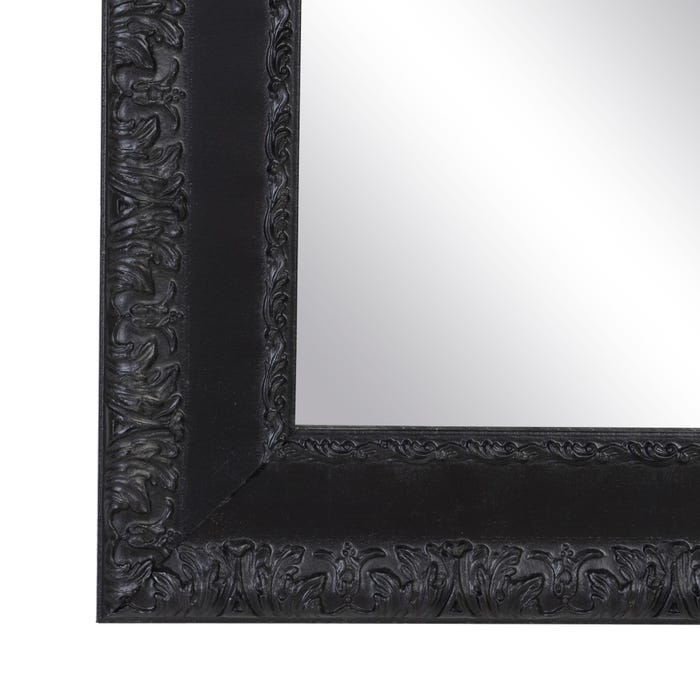 Espejo Negro Rozado Dm Decoración 42,50 X 3 X 132,50 Cm