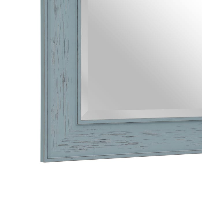 Espejo Azul Madera Decoración 56 X 2 X 126 Cm