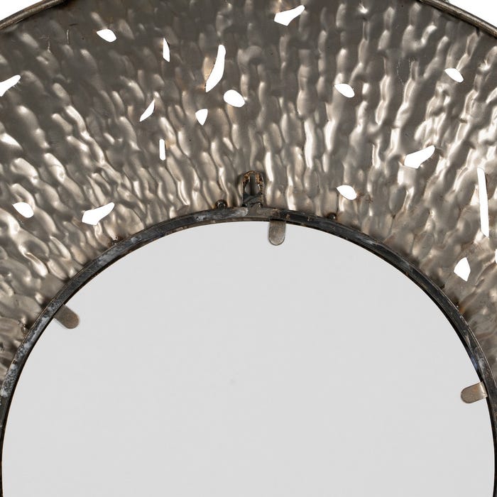 Espejo Oro Metal Decoración 76,50 X 7 X 76,50 Cm