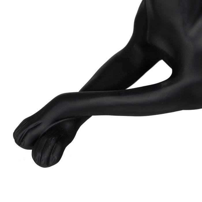 Figura Perro Negro Poliresina Decoración 37,50 X 13,50 X 22