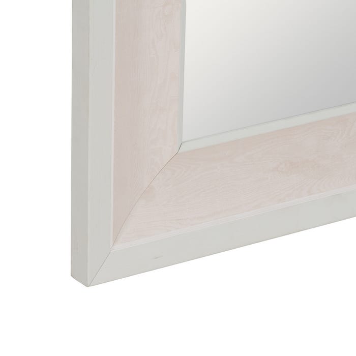Espejo Blanco-Plata Madera Decoración 60 X 3 X 161,50 Cm