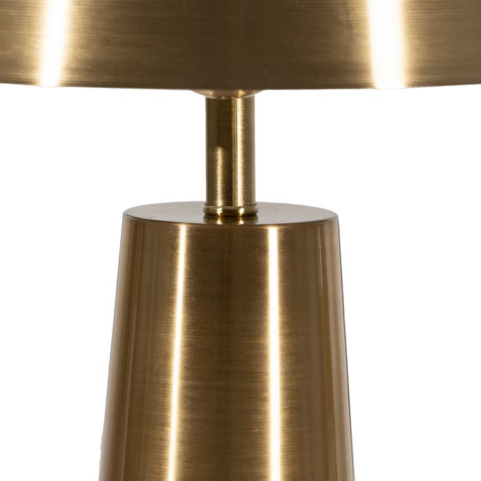 Lámpara Mesa Oro Metal Iluminación 30 X 30 X 40 Cm