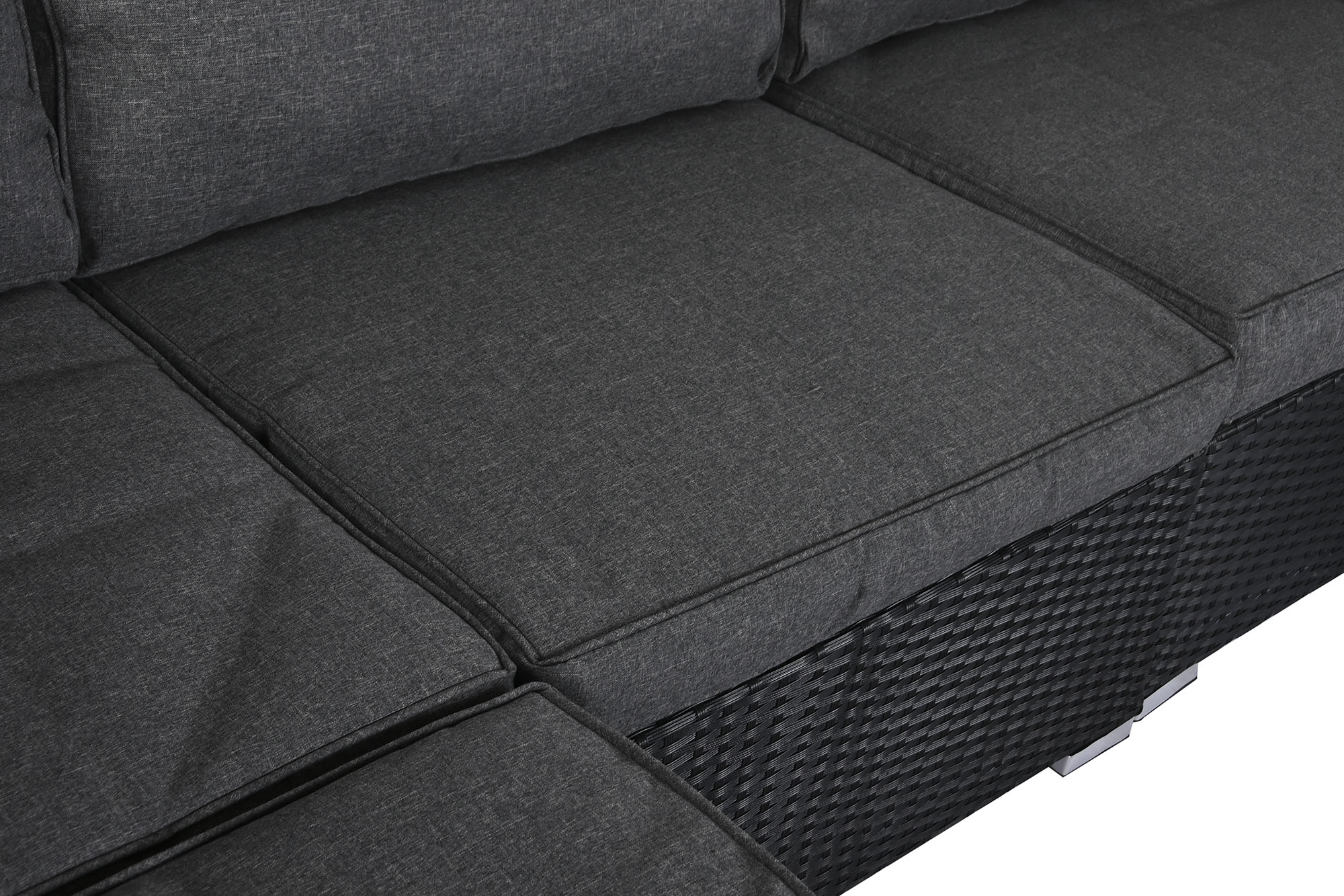Sofa Set 7 Acero Poliester 300X150X67 Gris