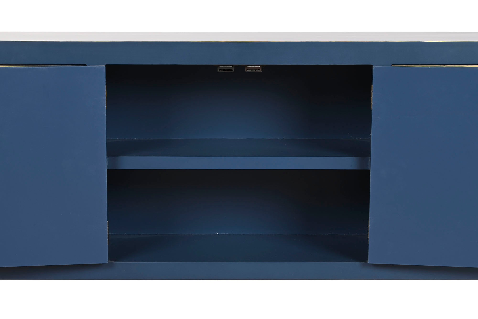 Mueble Tv Abeto Mdf 130X24X51 Oriental Azul