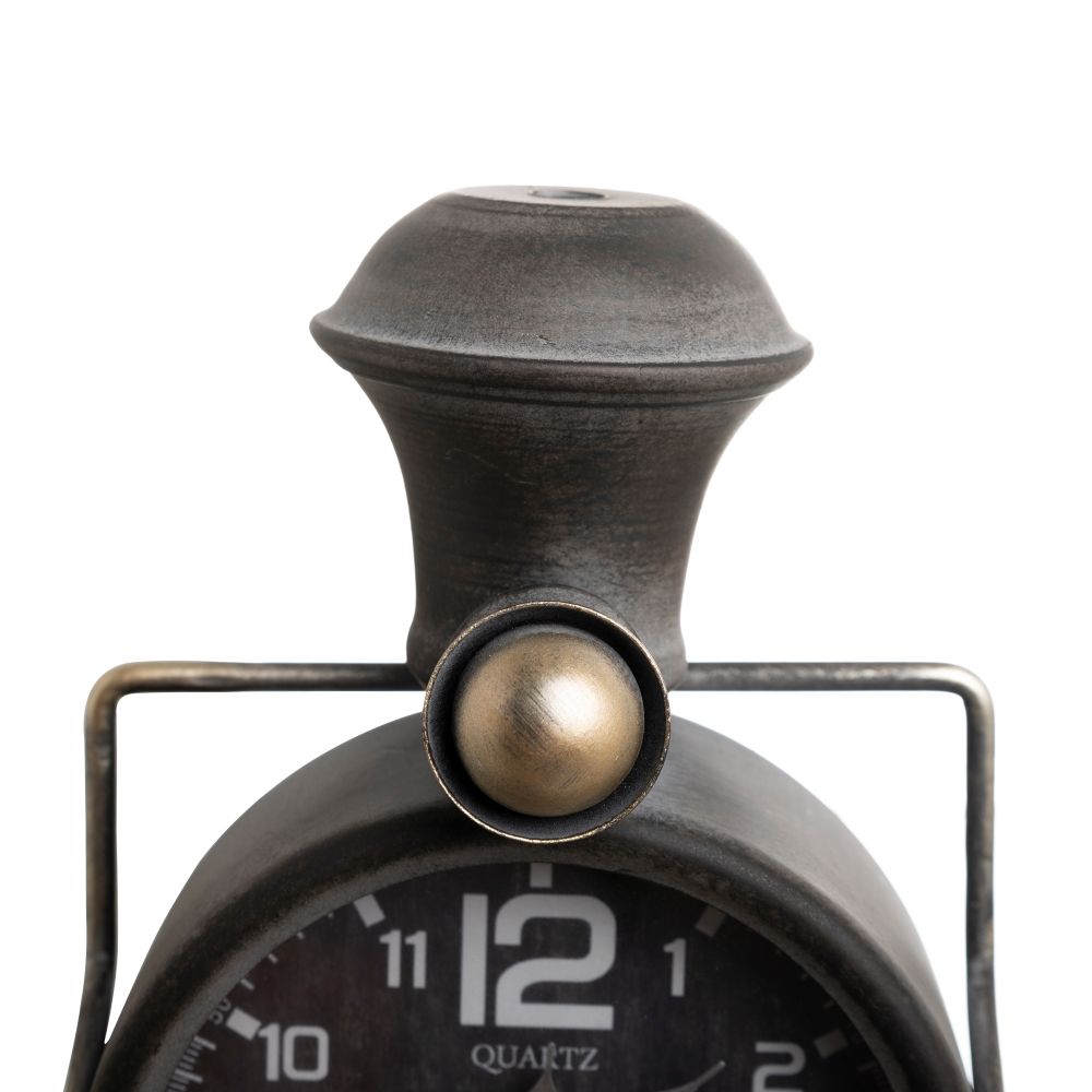 Reloj tren metal decoración 18 x 10,50 x 26,50 cm