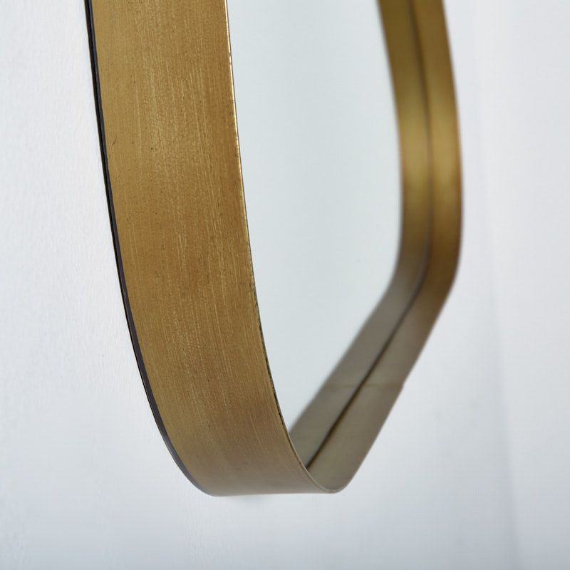 Espejo forma 55.5*52.5*4 semicirc metal dorado