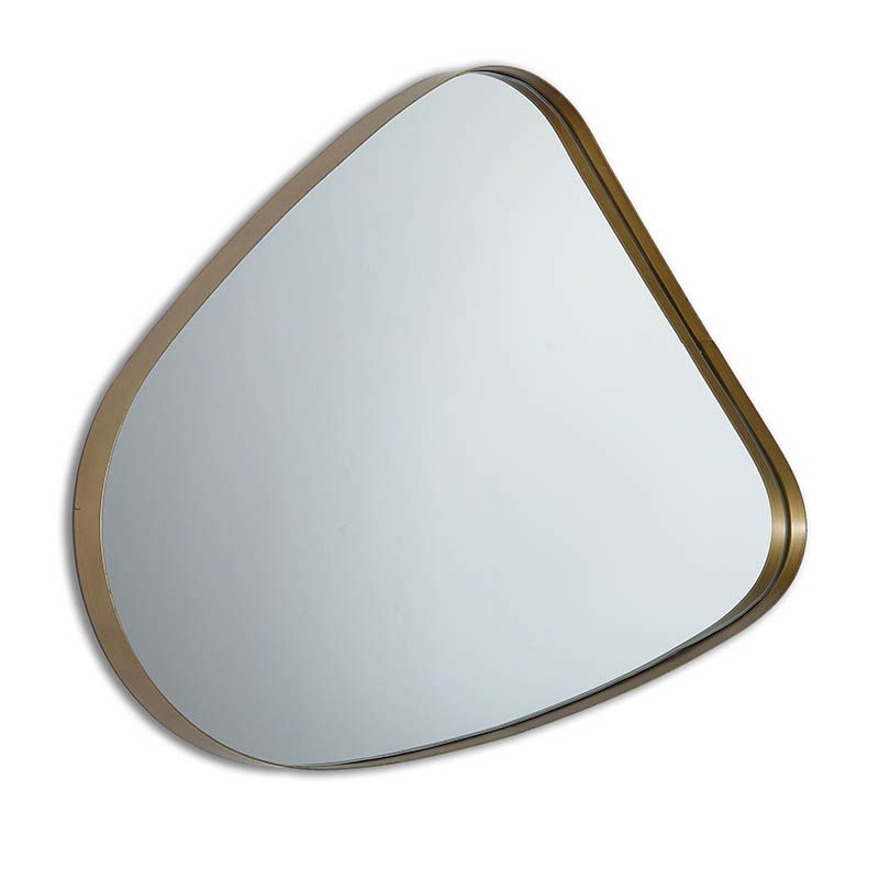 Espejo forma 55.5*52.5*4 semicirc metal dorado