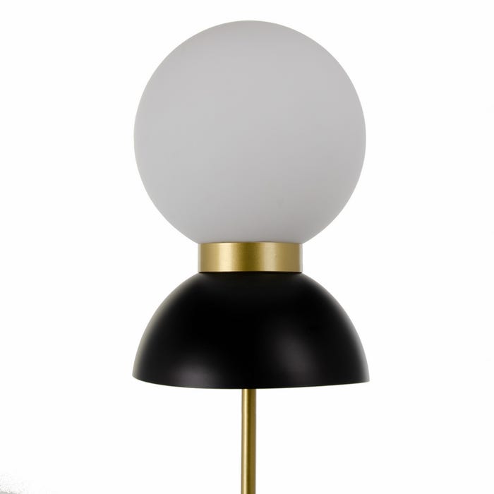 Lámpara Suelo Blanco-Negro 24,50 X 24,50 X 164 Cm