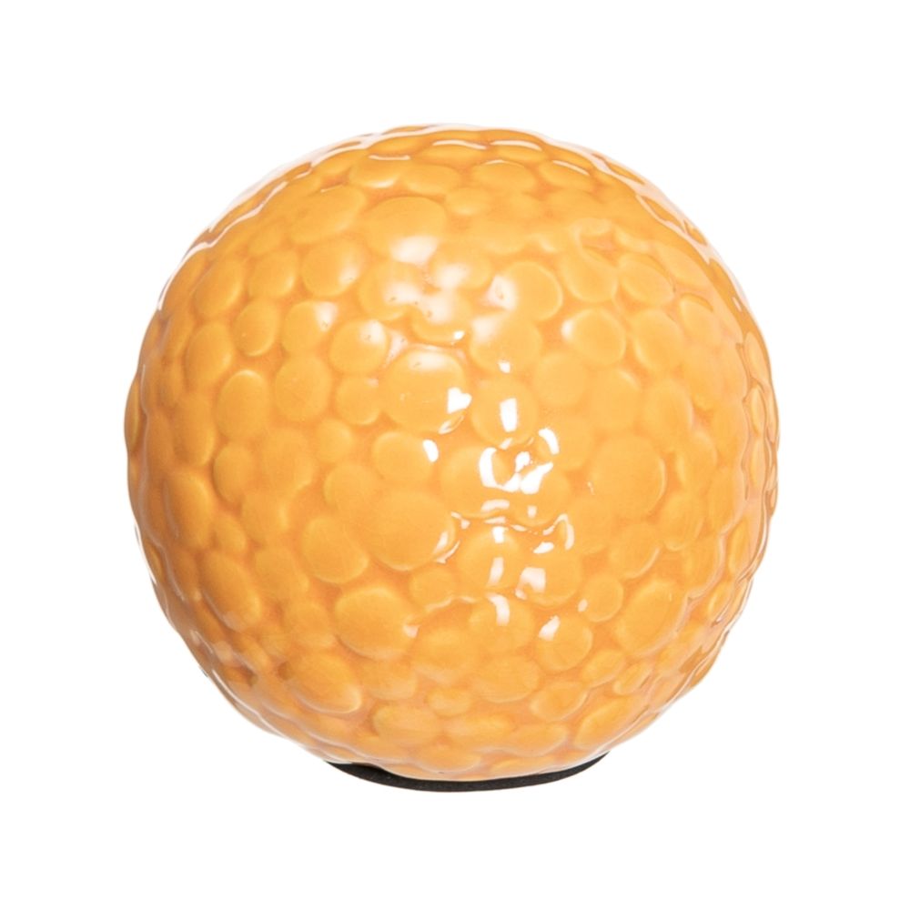 S/6 Bolas Decorativa Naranja Cerámica 10 X 10 X 10 Cm