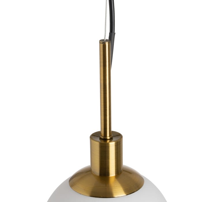 Lámpara Techo Oro Cristal Iluminación 15 X 15 X 128 Cm