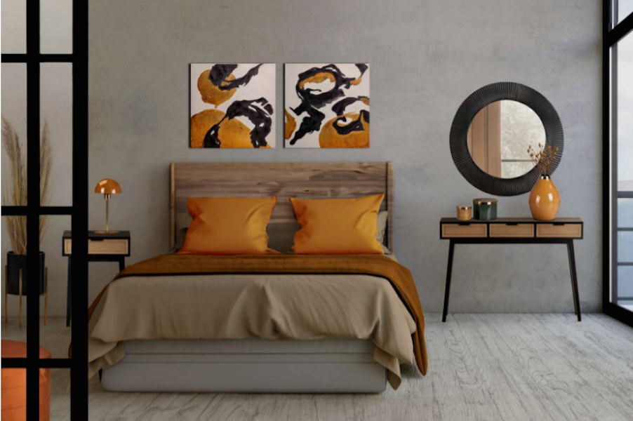 10 consejos para decorar con cuadros abstractos.