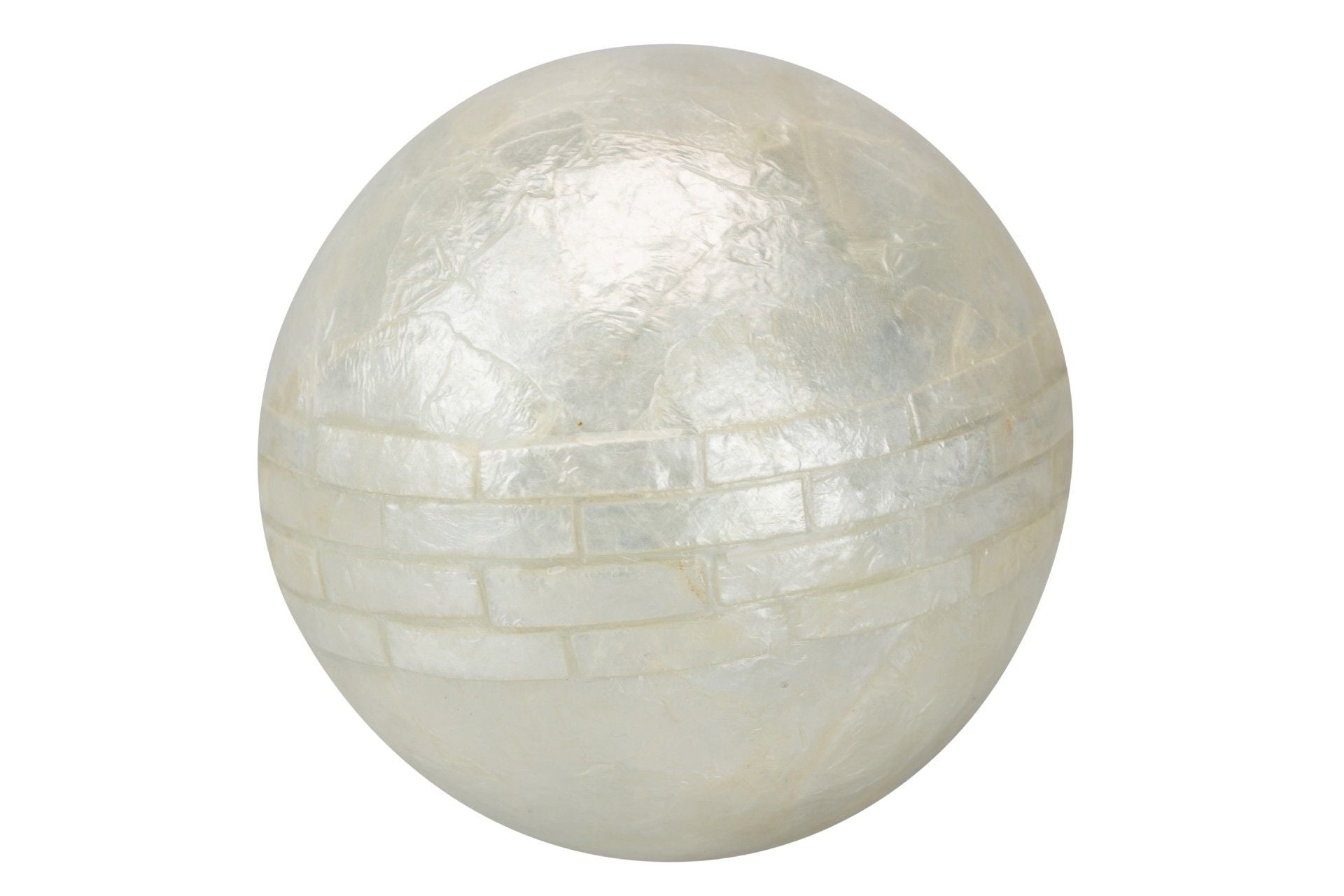 CONJUNTO DE 4 BOLAS CAPIZ EM CORES VARIADAS 10x10x10 CM - Mín. 2 unidades