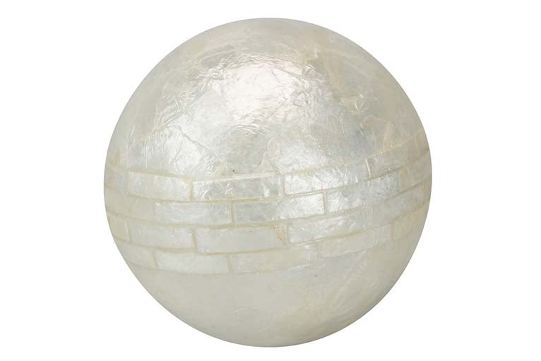 SET OF 4 CAPIZ BALLS IN ASSORTED COLORS 10x10x10 CM - Min. 2 units