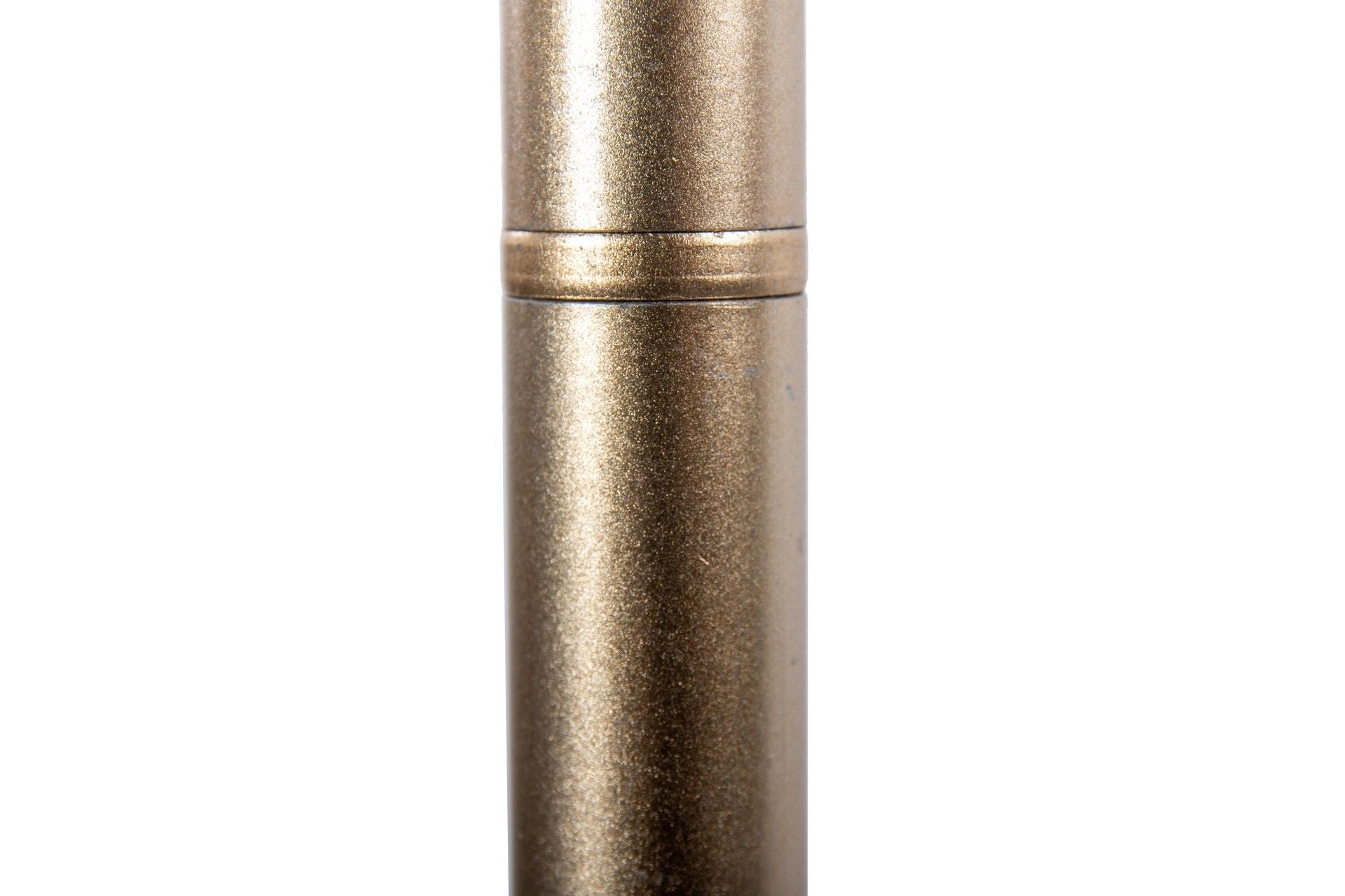 LAMPARA DE PIE METAL DORADA-BLANCA 40x40x165 CM