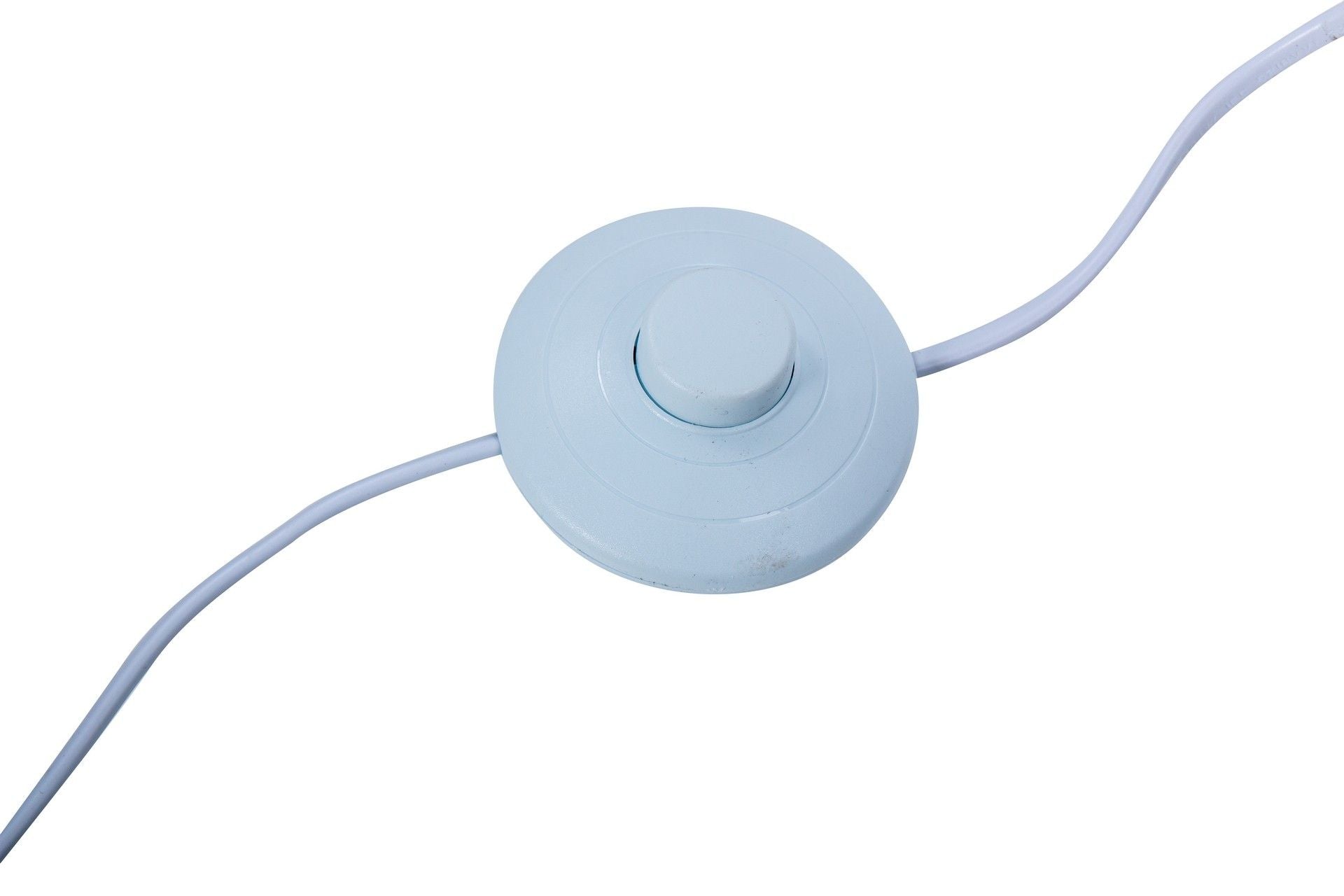 LAMPARA DE PIE METAL DORADA-BLANCA 40x40x165 CM