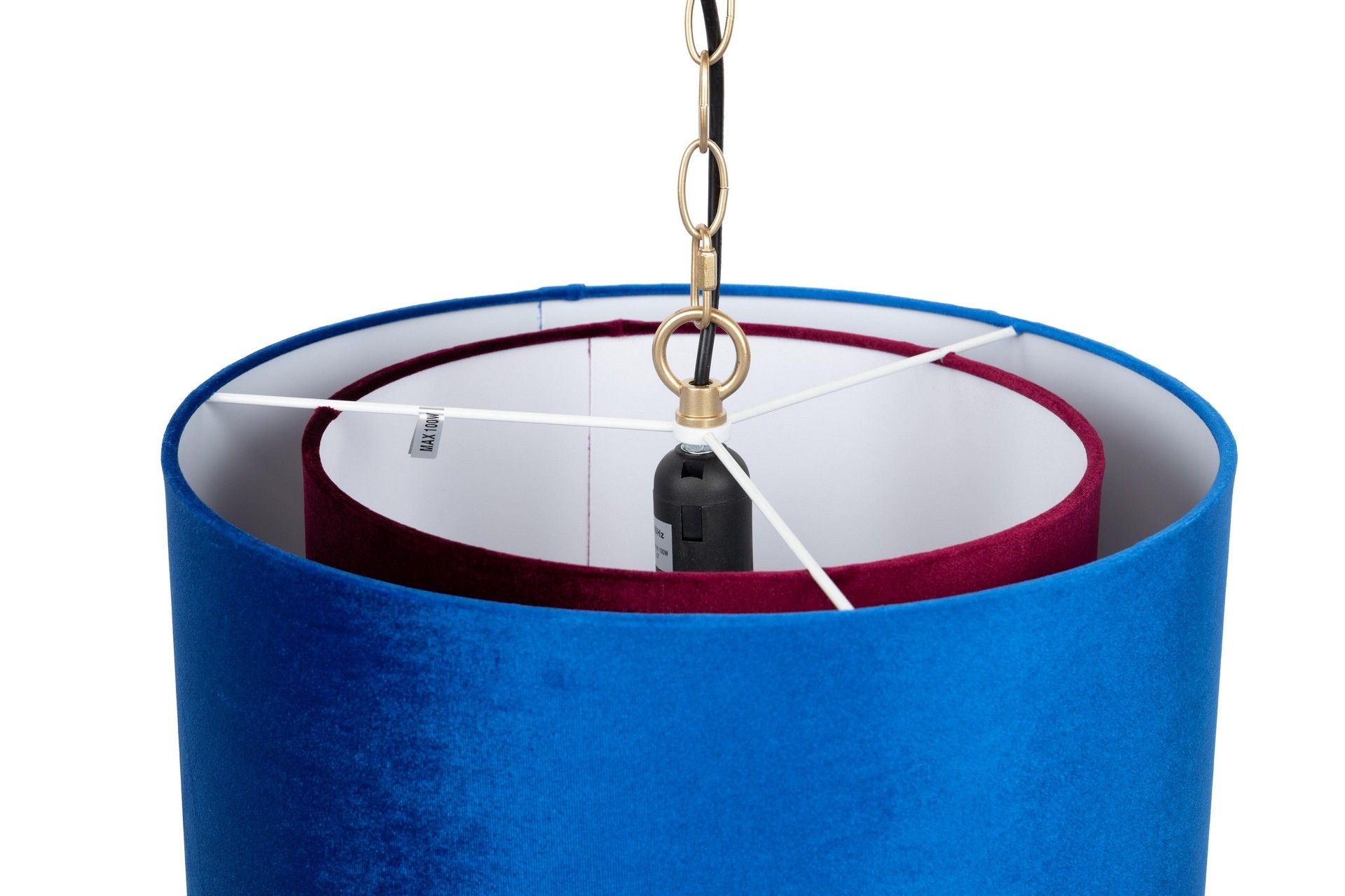 LUMINÁRIA DE TETO METAL-POLIESTER 45x45x149 CM