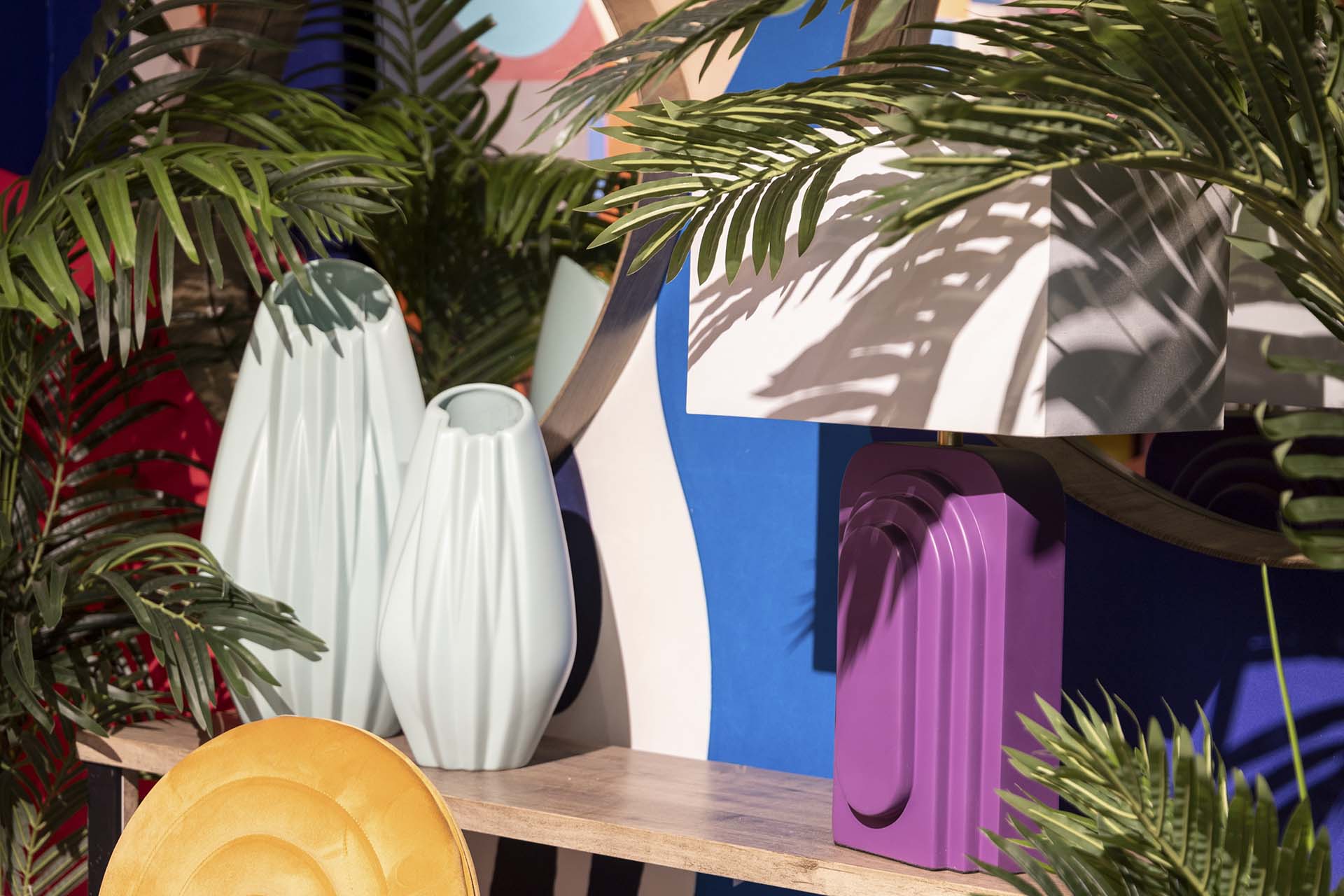 CANDEEIRO DE MESA DE POLIRESINA 33x23x41 CM