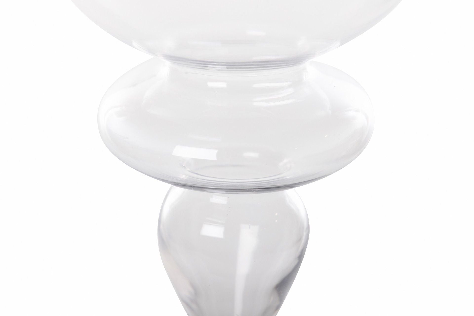 RDD CANDELABRA. GLASS 16x19x50 CM