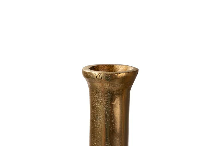 GOLD ALUMINUM VASE 27x14x75 CM