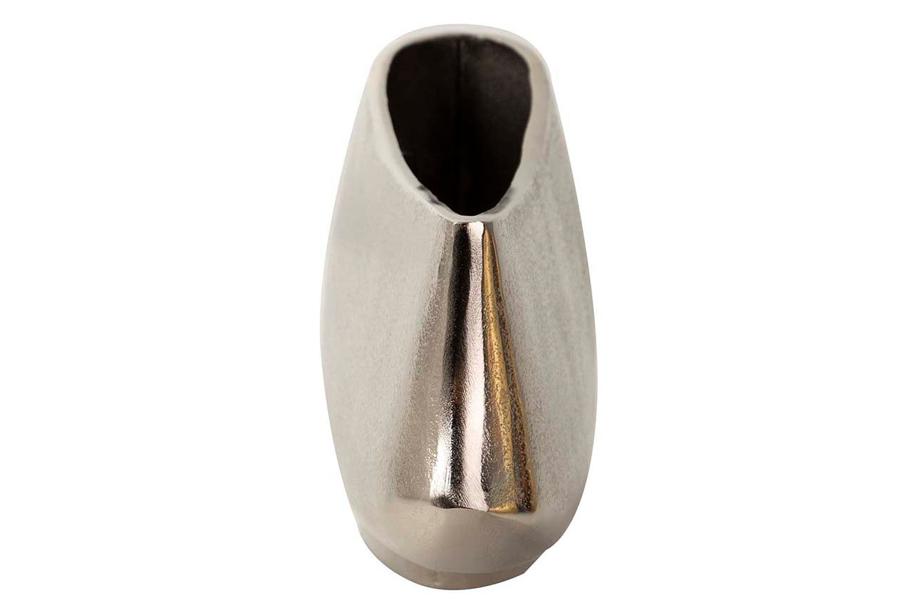 JARRON ALUMINIO PLATEADO 35x11x17 CM