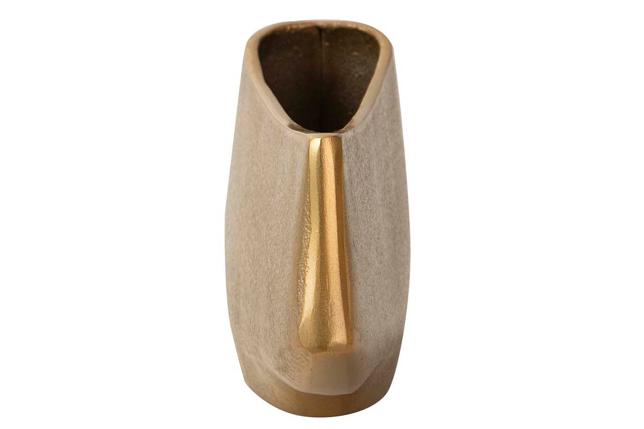 GOLD ALUMINUM VASE 26x7x12 CM