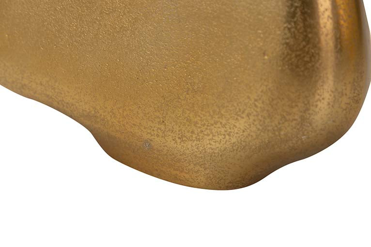 GOLD ALUMINUM VASE 26x7x12 CM