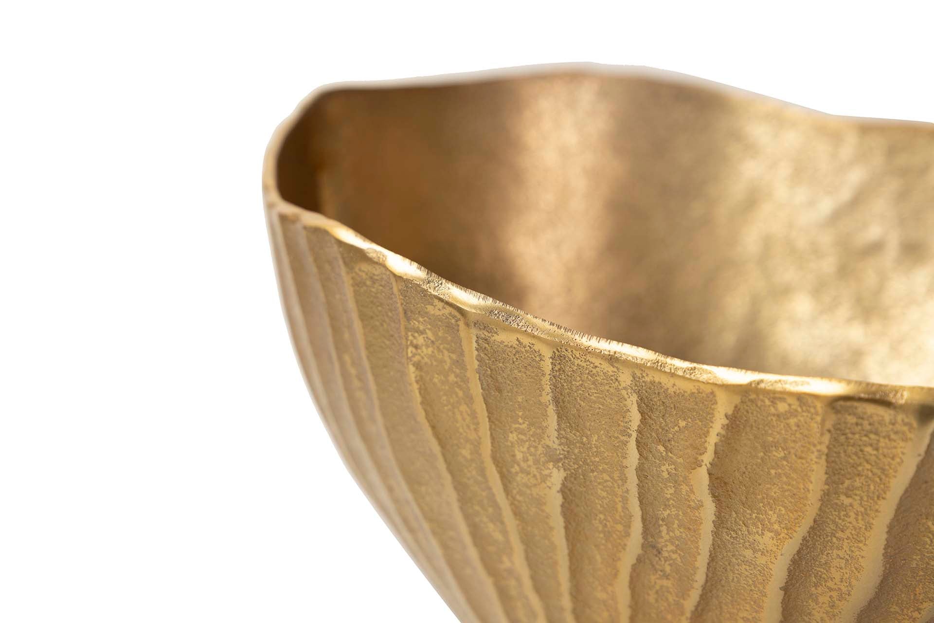 GOLD ALUMINUM VASE 27x22x30 CM