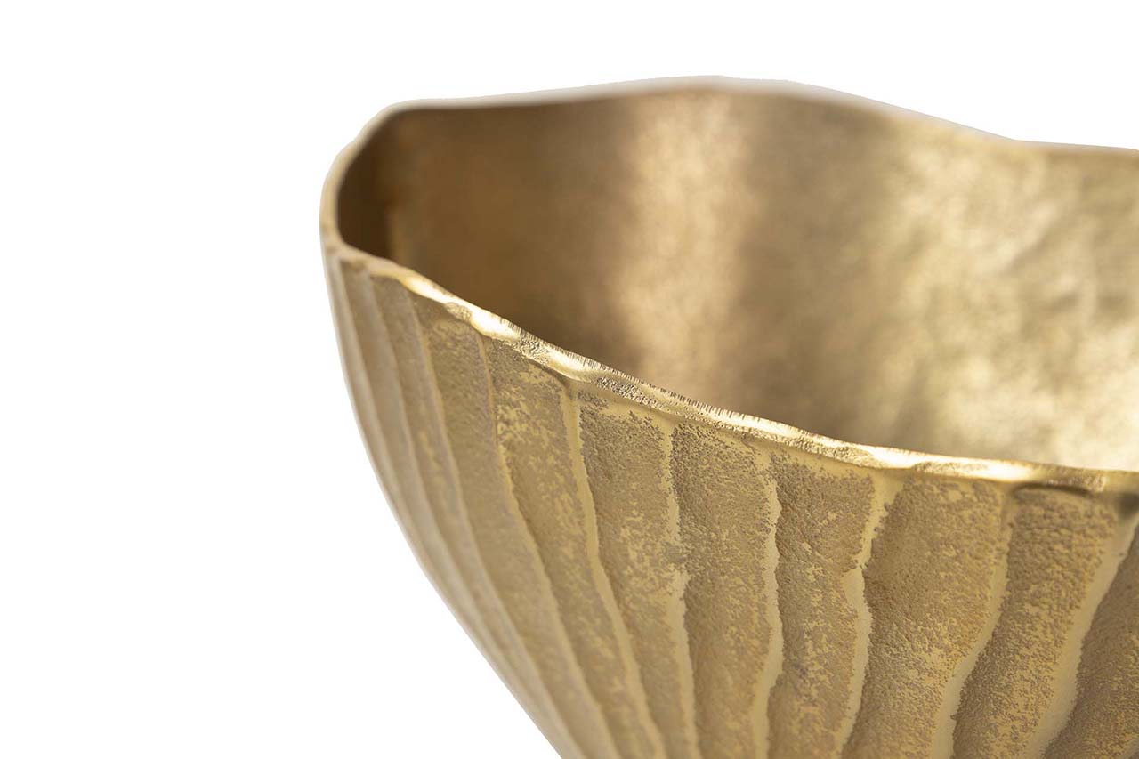 GOLD ALUMINUM VASE 27x22x30 CM