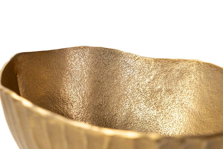 GOLD ALUMINUM VASE 27x22x30 CM