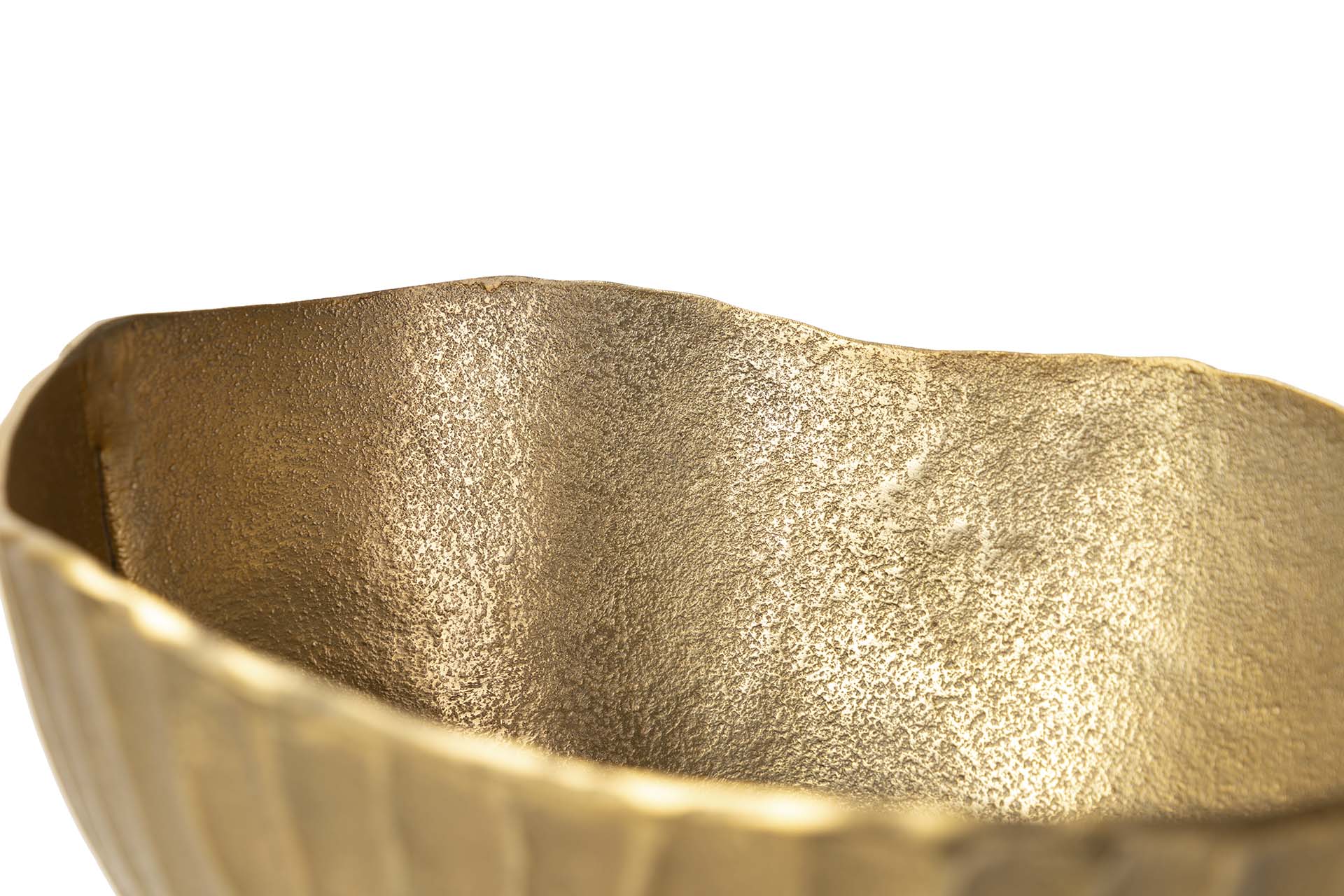 GOLD ALUMINUM VASE 27x22x30 CM