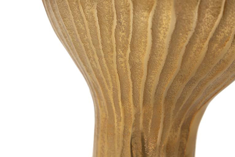 GOLD ALUMINUM VASE 27x22x30 CM