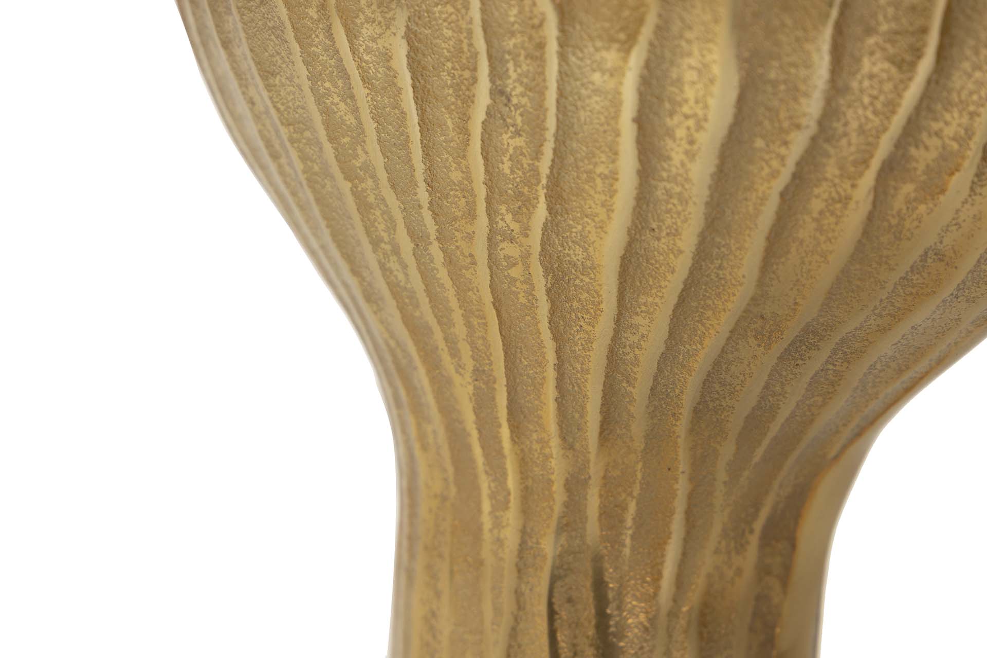 GOLD ALUMINUM VASE 27x22x30 CM