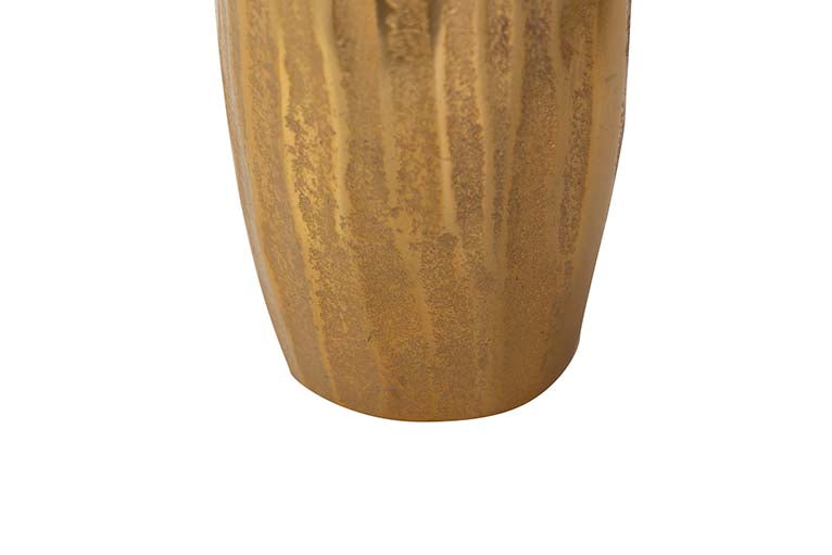 GOLD ALUMINUM VASE 27x22x30 CM