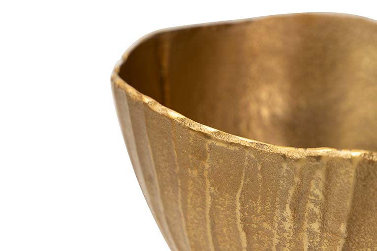 GOLD ALUMINUM VASE 31x23x38 CM