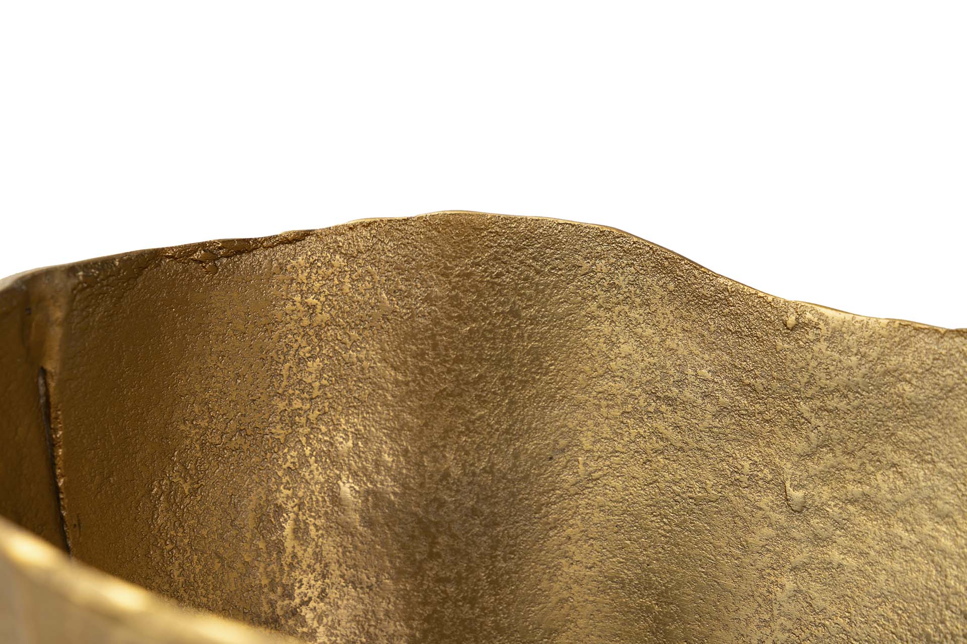 GOLD ALUMINUM VASE 31x23x38 CM