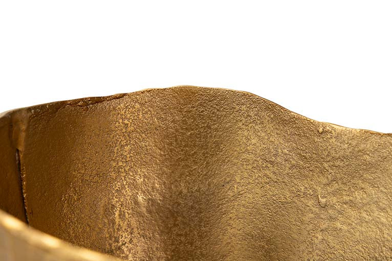 JARRON ALUMINIO DORADO 31x23x38 CM