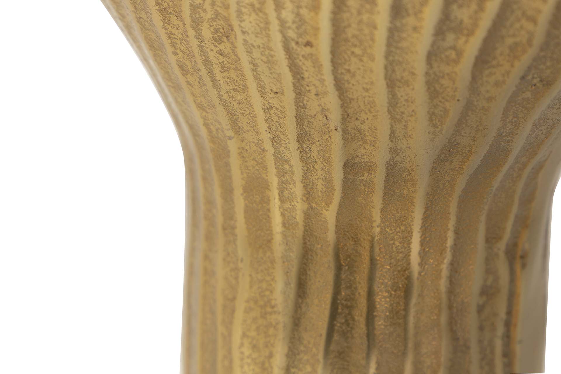 GOLD ALUMINUM VASE 31x23x38 CM