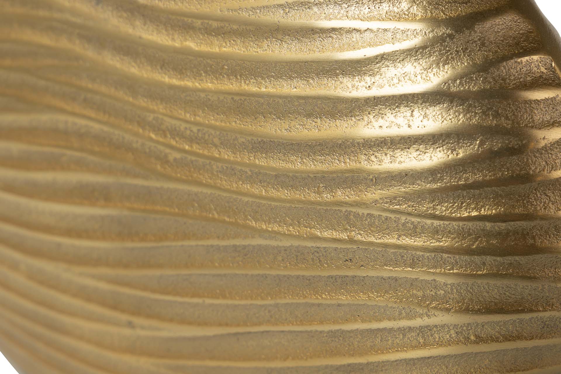 GOLD ALUMINUM VASE 32x10x19 CM