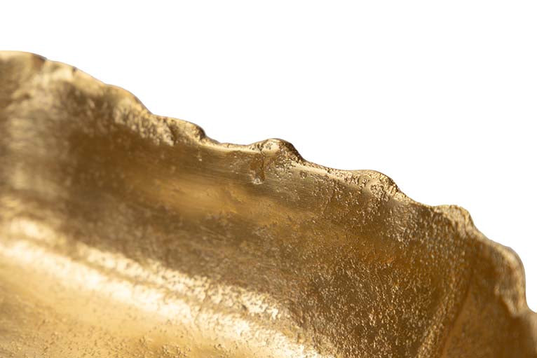 CENTRO DE MESA ALUMINIO DORADO 27x28x6 CM