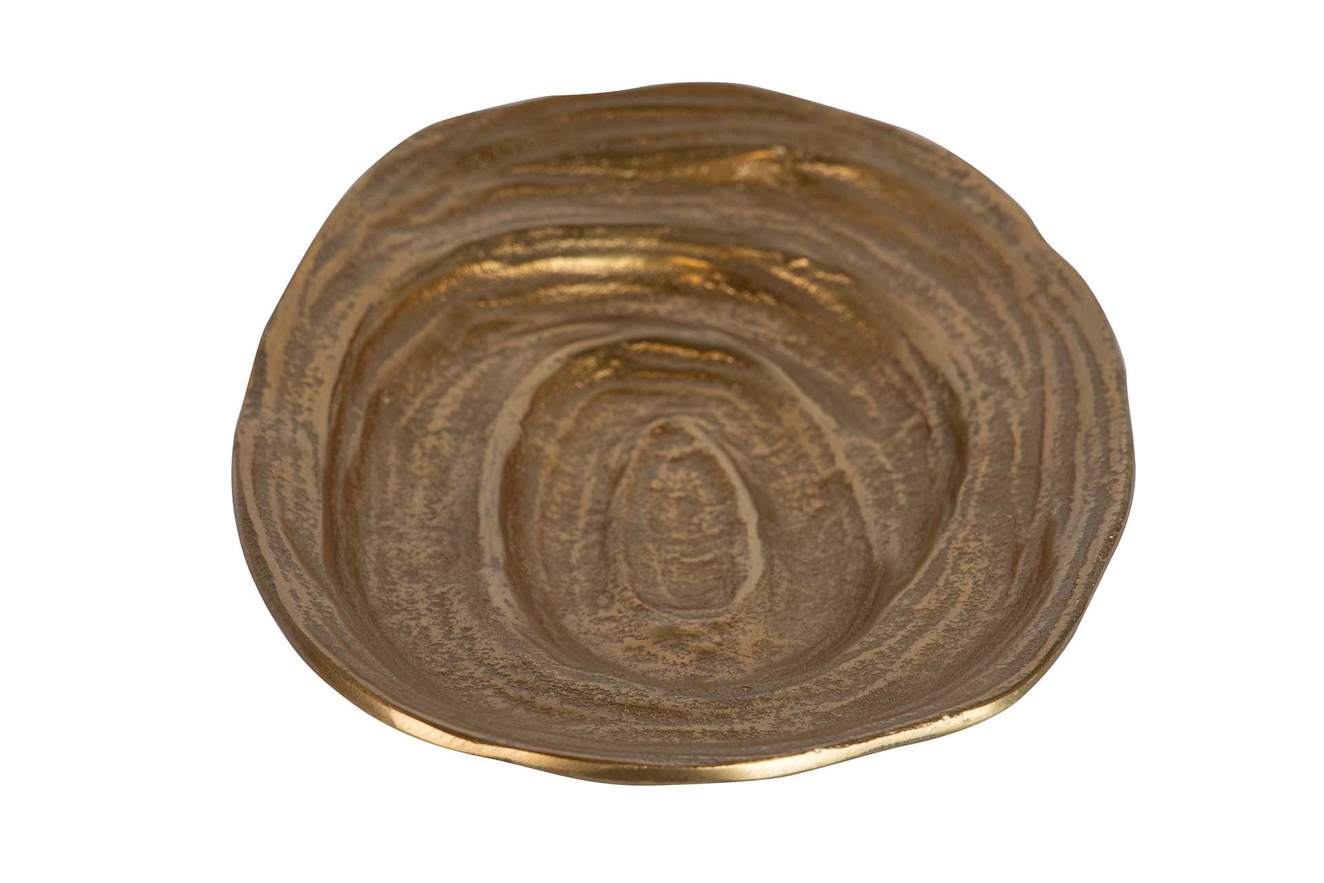 CENTRO ALUMÍNIO DOURADO 37x20x4 CM