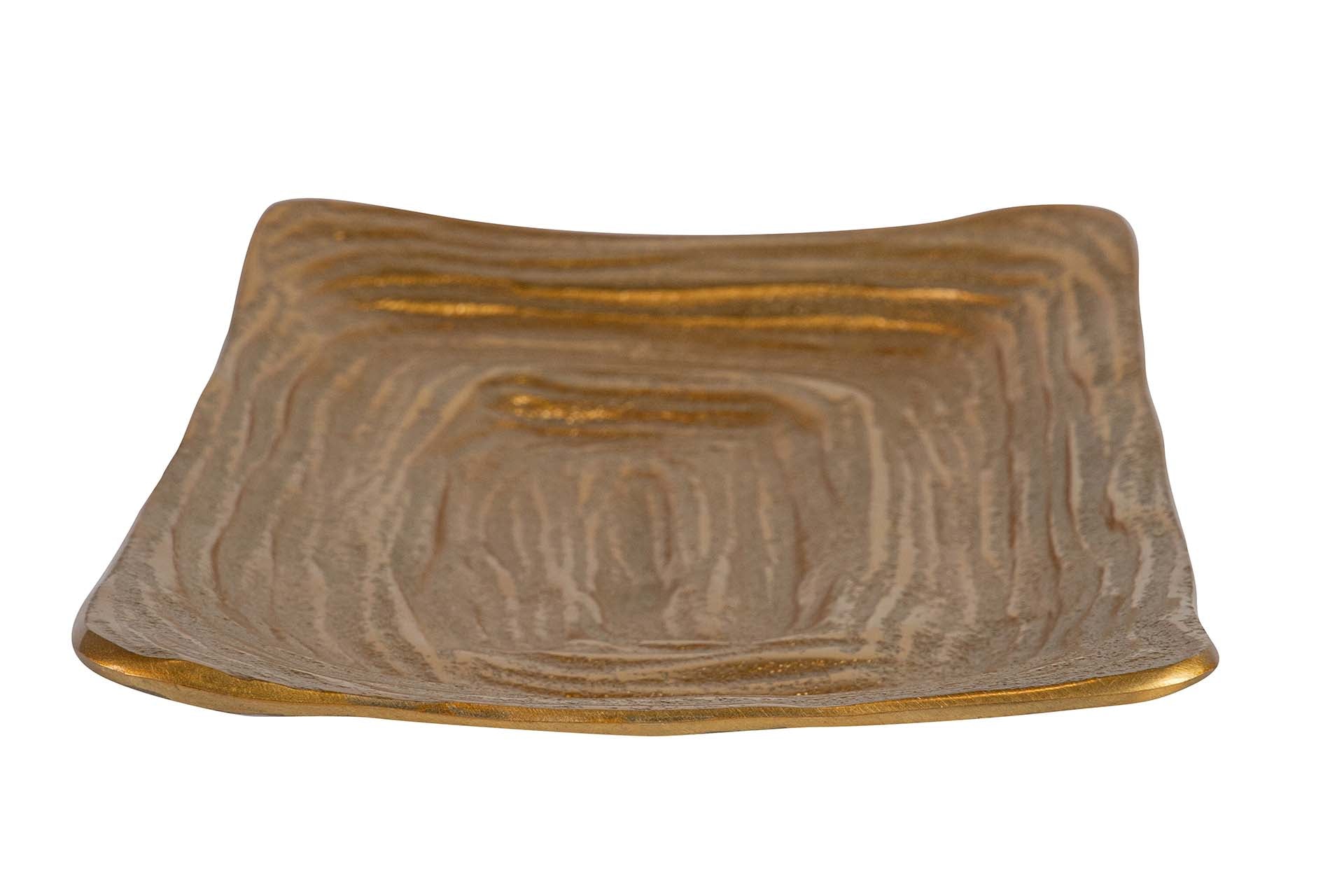 CENTRO ALUMÍNIO DOURADO 34x19x4 CM