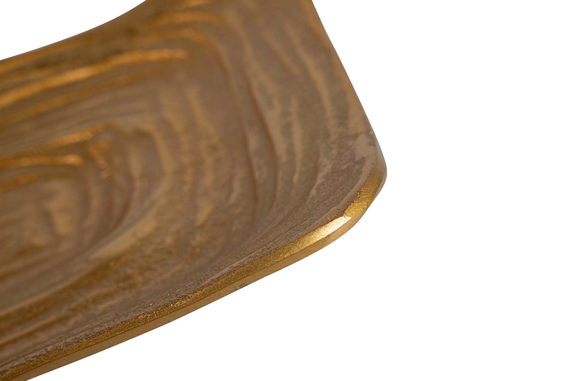 CENTRO ALUMÍNIO DOURADO 34x19x4 CM
