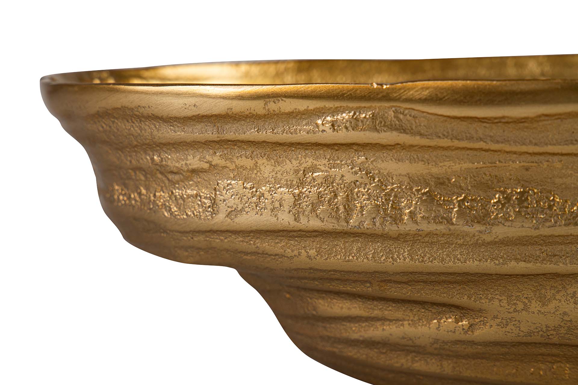 CENTRO ALUMÍNIO DOURADO 38x16x9 CM