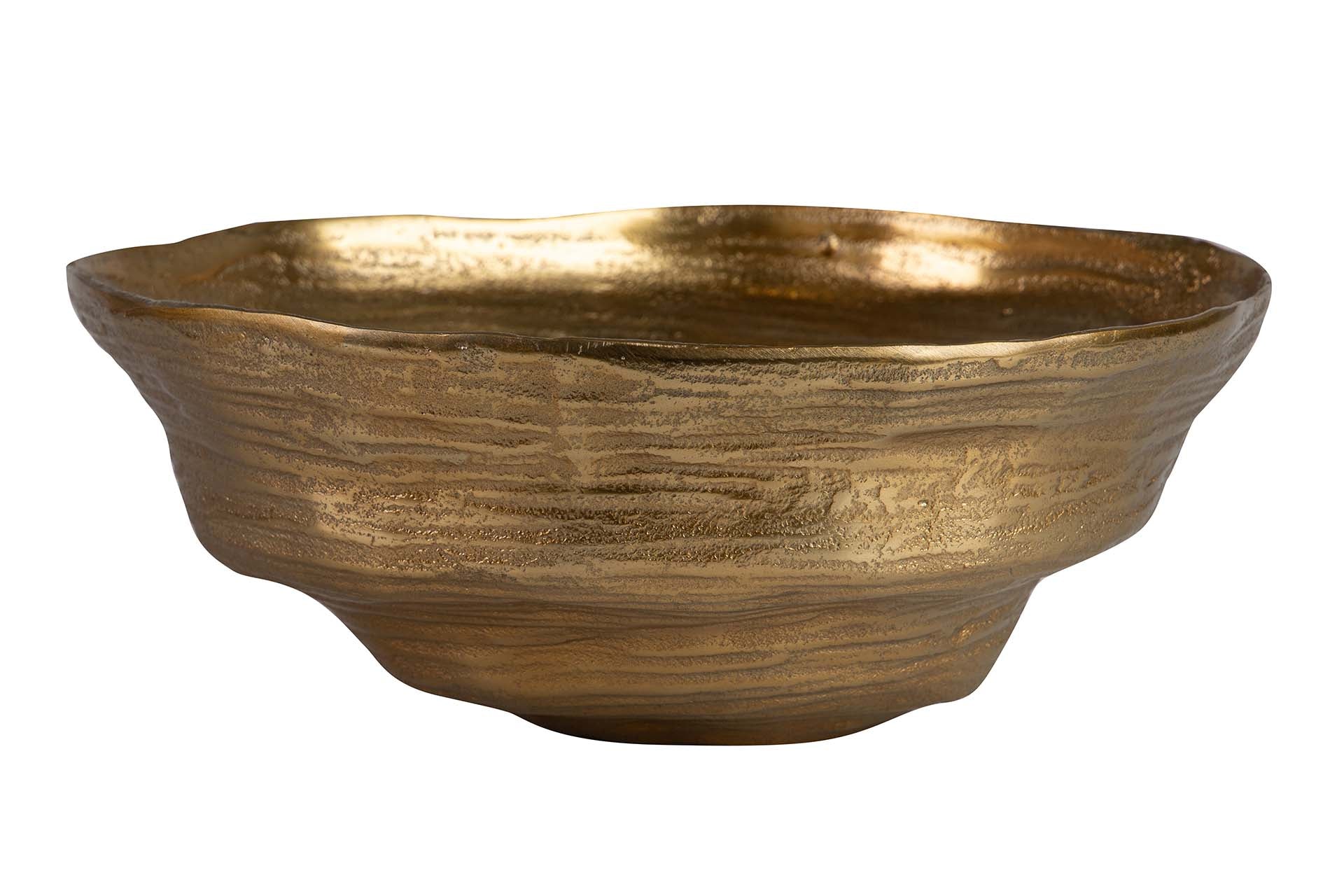 CENTRO ALUMÍNIO DOURADO 33x33x13 CM
