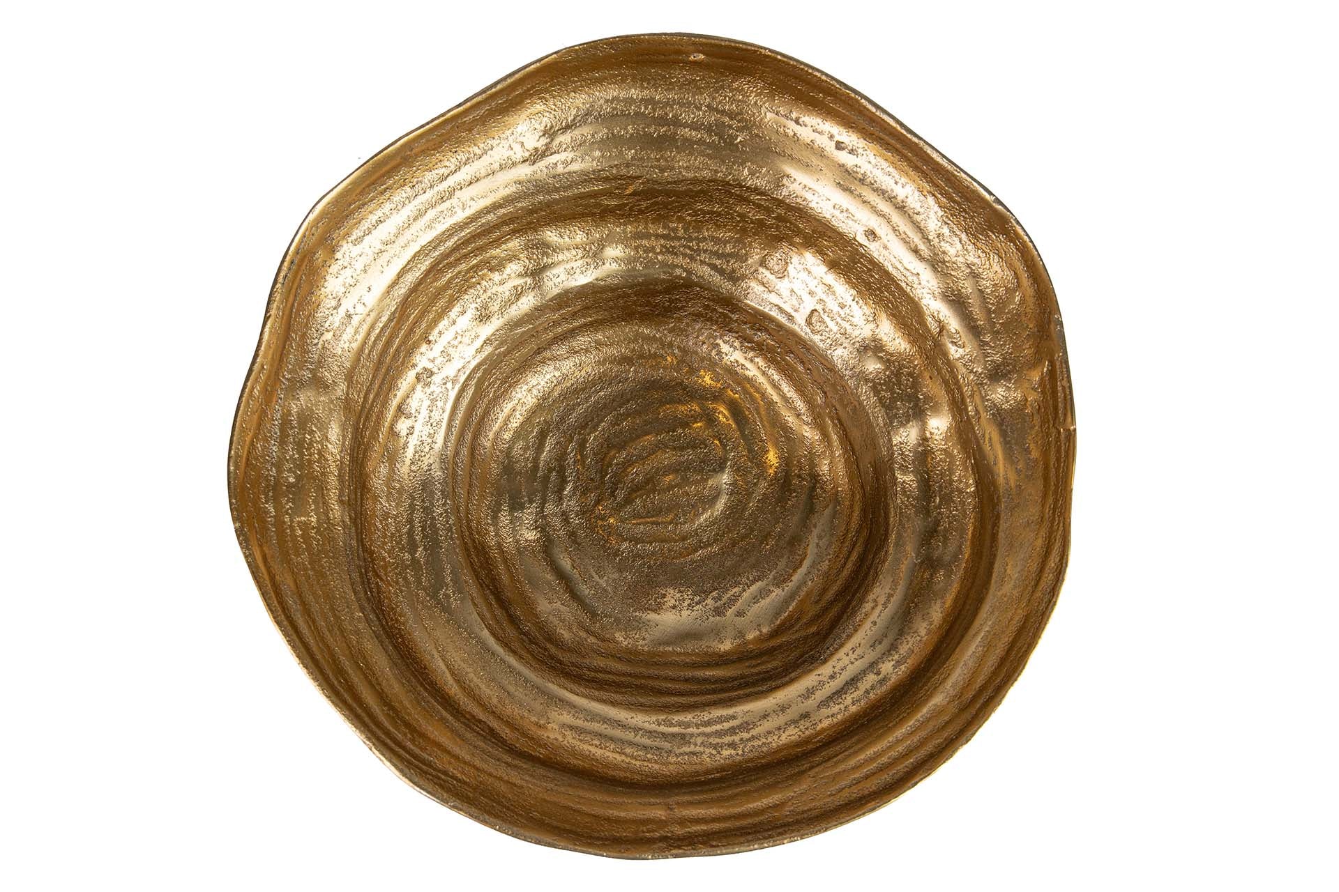 CENTRO DE MESA ALUMINIO DORADO 33x33x13 CM