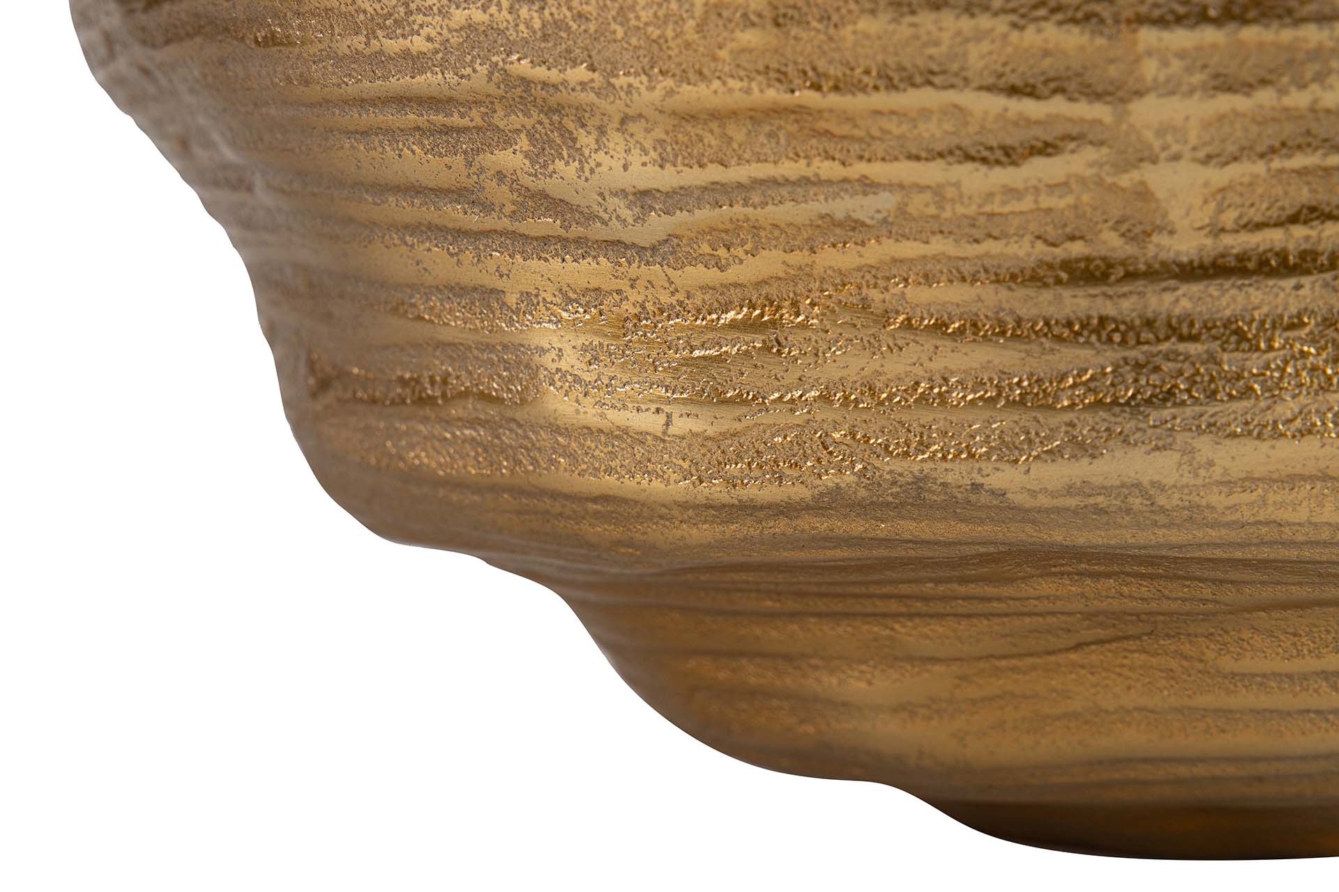 CENTRO DE MESA ALUMINIO DORADO 33x33x13 CM