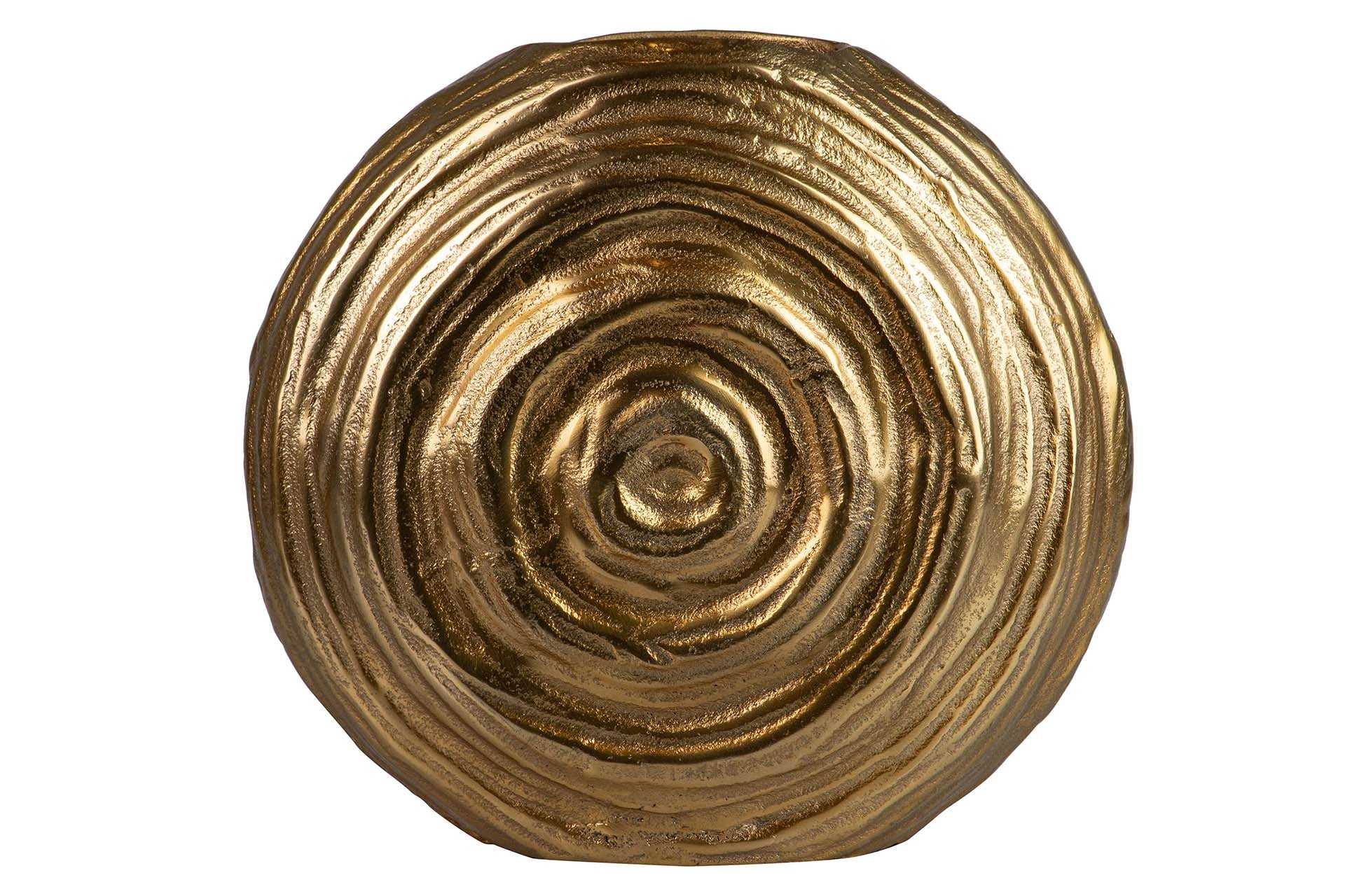 JARRON ALUMINIO DORADO 32x14x29 CM