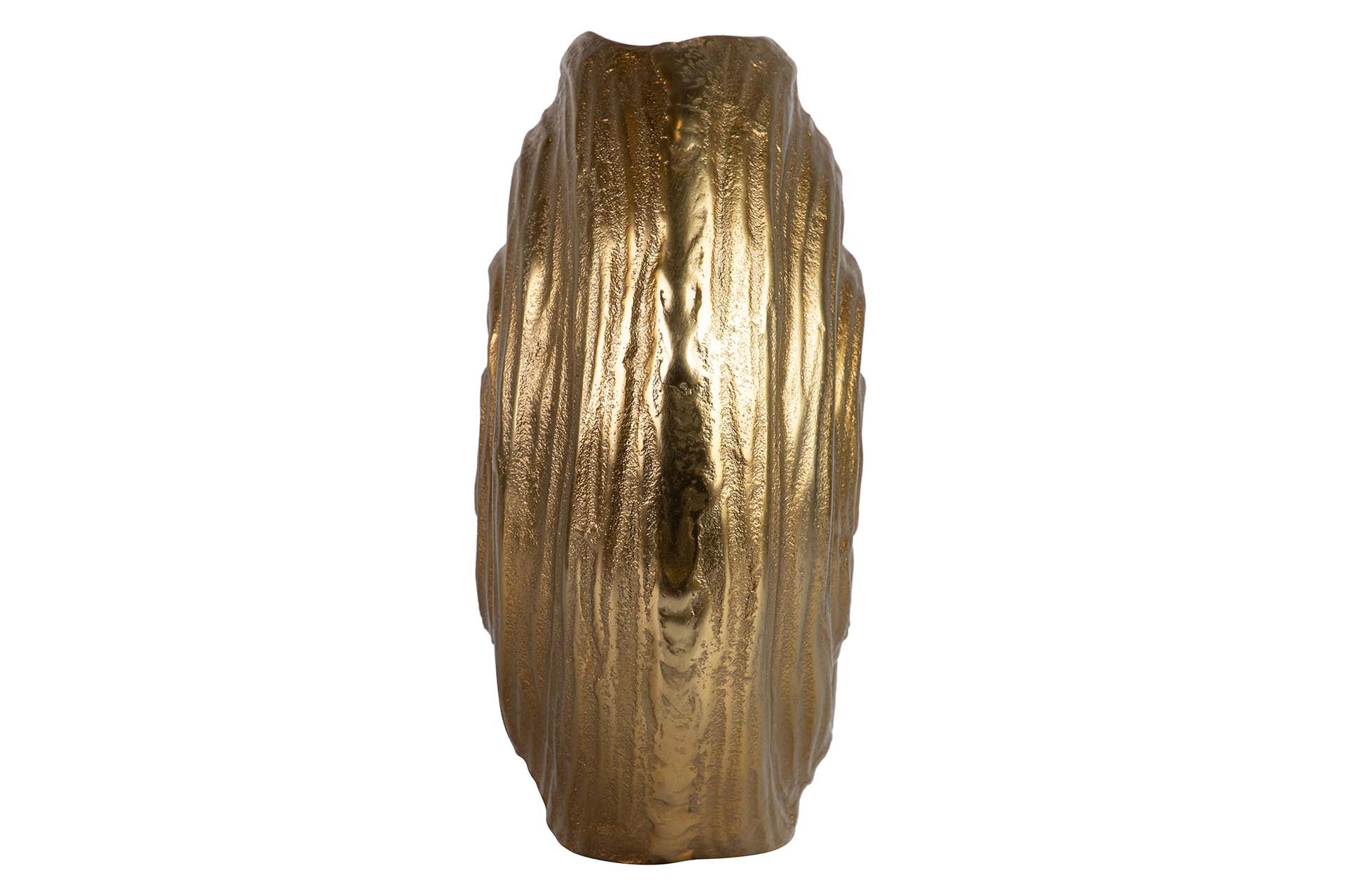 JARRON ALUMINIO DORADO 32x14x29 CM